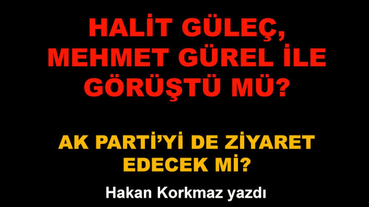 Halit Güleç, Mehmet Gürel ile görüştü mü? AK Parti'yi de ziyaret edecek mi?