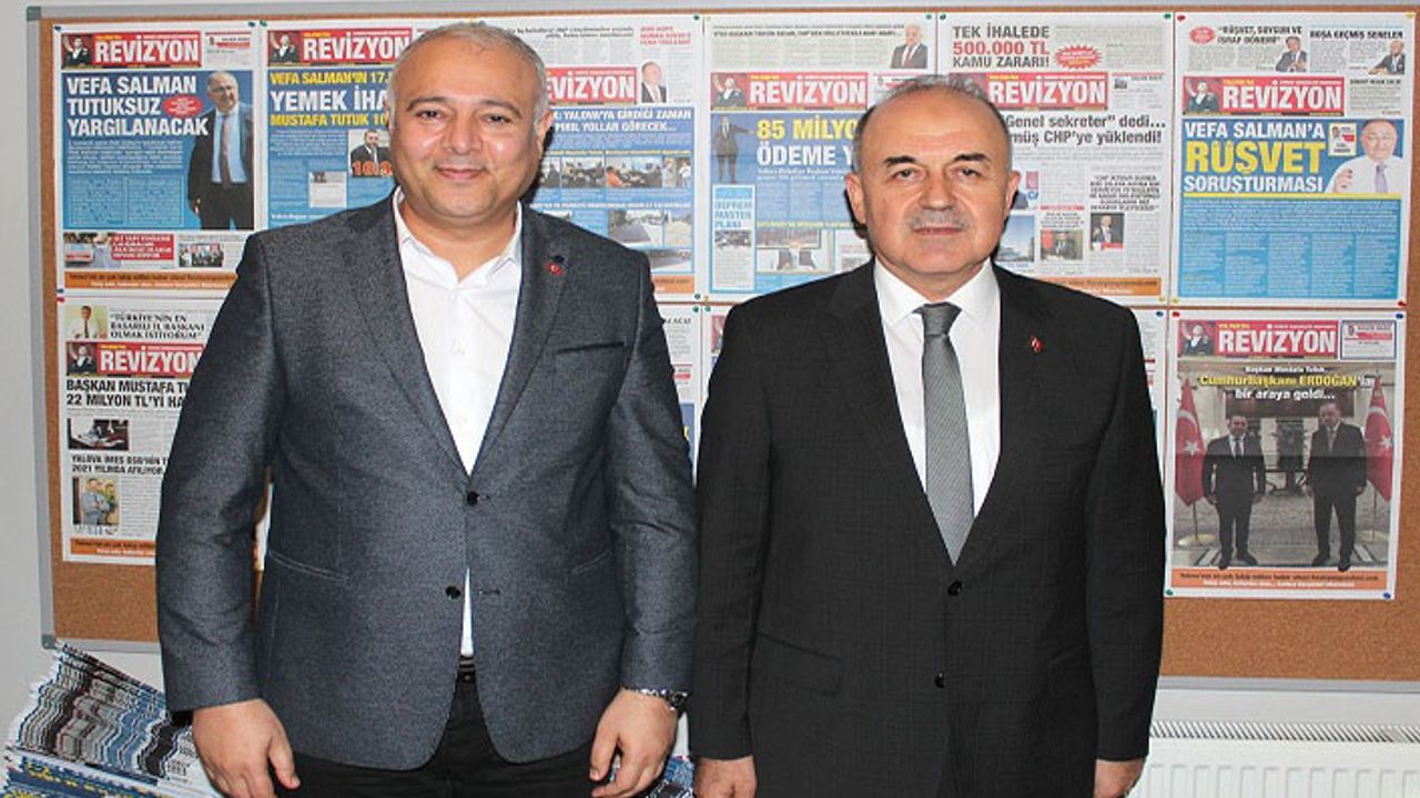 Yalova Valisi Muammer Erol'dan Revizyon Gazetesi'ne ziyaret
