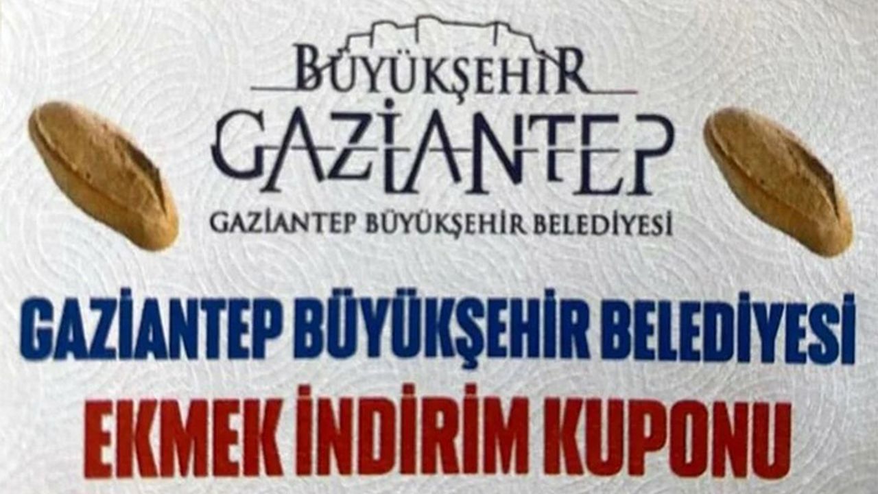 Gaziantep'te vatandaşa ekmek indirim kuponu dağıtıldı!