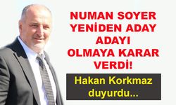 Çınarcık Belediye Başkanı Numan Soyer yeniden aday adayı olmaya karar verdi!