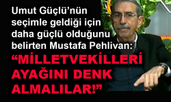 Mustafa Pehlivan: Milletvekilleri ayağını denk almalılar!