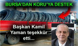 Bursa'dan Koru'ya destek... Kamil Yaman teşekkür etti