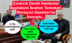Çınarcık Devlet Hastanesi Başhekimi, Revizyon'a konuştu