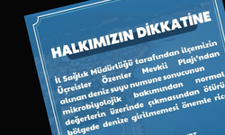 Çınarcık'ta denize girmeyin uyarısı!