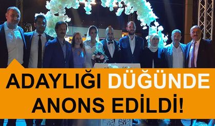 Numan Soyer'in adaylığı düğünde anons edildi!