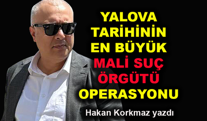 Yalova tarihinin en büyük mali suç örgütü operasyonu