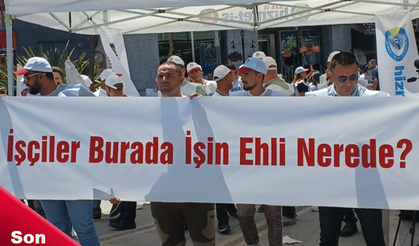 Yalova Belediyesi'nde işten atılan çalışanlar eylemde
