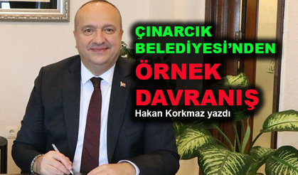 Çınarcık Belediyesi'nden örnek davranış