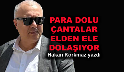 Para dolu çantalar elden ele dolaşıyor