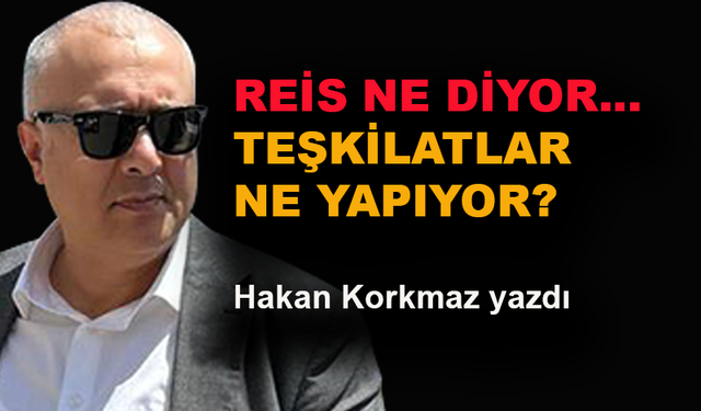 Reis ne diyor... Teşkilatlar ne yapıyor?