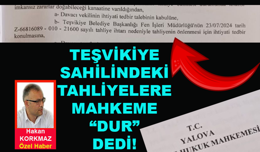 Teşvikiye sahilindeki tahliyelere mahkeme "dur" dedi!