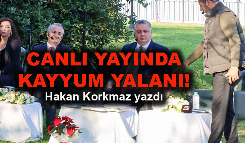 Canlı yayında kayyum yalanı!