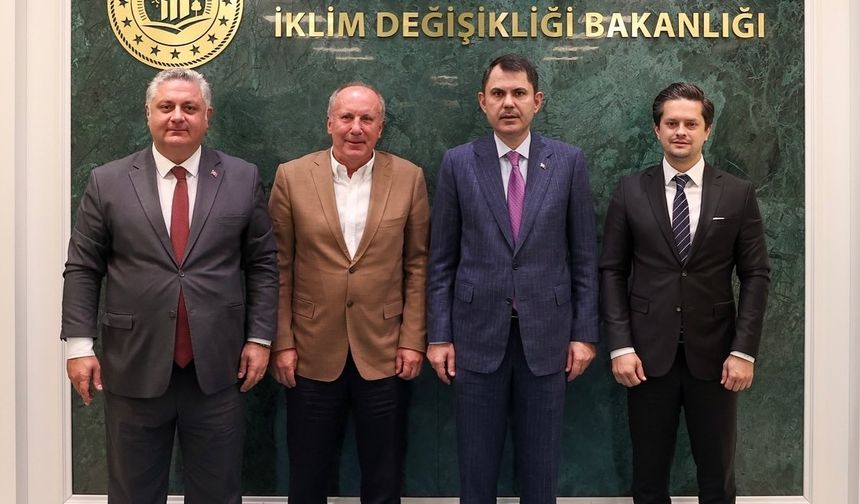 Muharrem İnce ve Mehmet Gürel, Bakan Murat Kurum ile görüştü