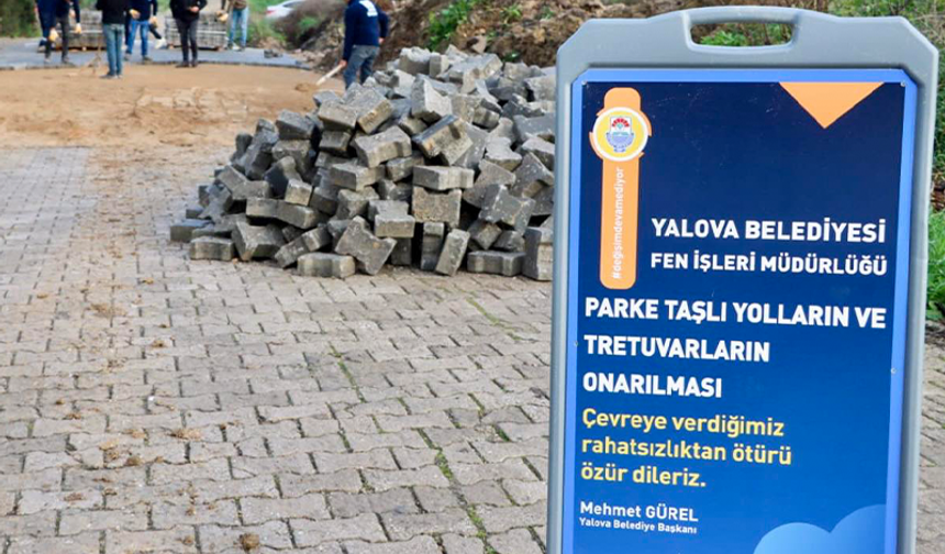 Yalova Belediyesi'nde çalışmalar aralıksız devam ediyor