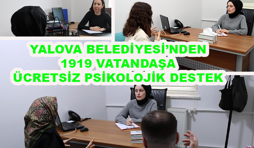 Yalova Belediyesi'nden ücretsiz psikolojik destek