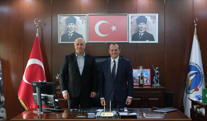 Korkmaz'dan Başkan Adil Yele'ye ziyaret
