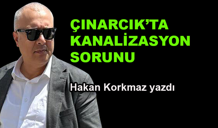 Çınarcık'ta kanalizasyon sorunu