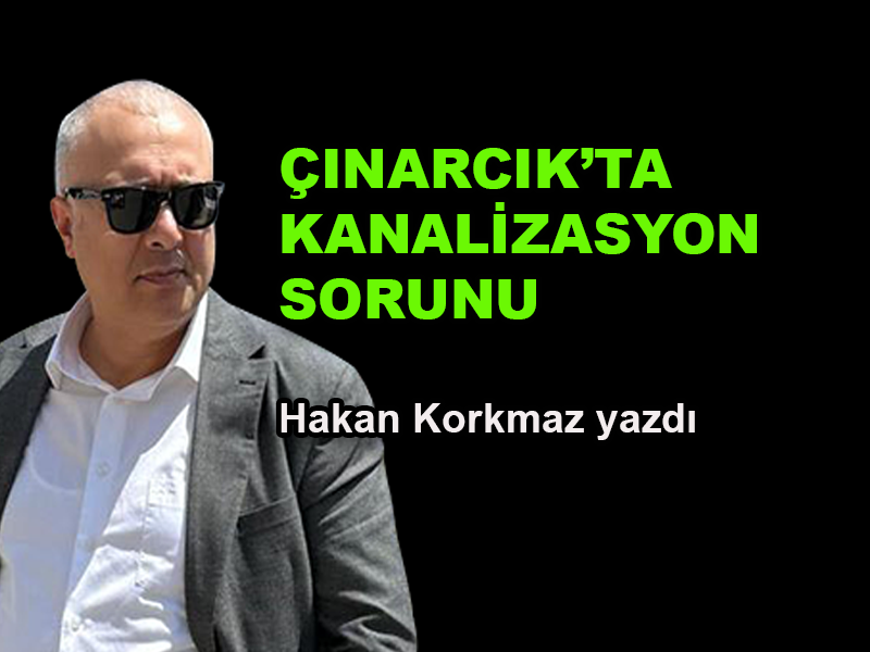 Çınarcık'ta kanalizasyon sorunu